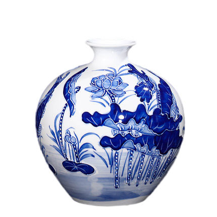porcelain for Jahrriesnge relief lotus vase cna0904 porcelain Jahrriesnge for relief lotus vase cna0904