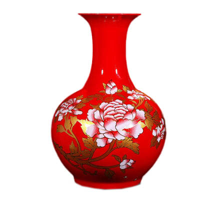 porcelain for Jahrriesnge red peony flower vase cna0922 porcelain Jahrriesnge for red peony flower vase cna0922