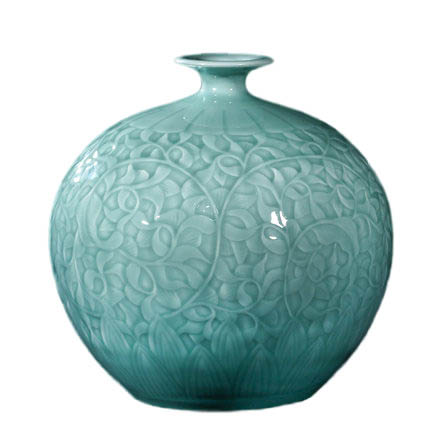 porcelain for Jahrriesnge carving shadow blue glaze vase cna1302 porcelain Jahrriesnge for carving shadow blue glaze vase cna1302