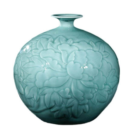 porcelain for Jahrriesnge carving shadow blue glaze vase cna1303 porcelain Jahrriesnge for carving shadow blue glaze vase cna1303