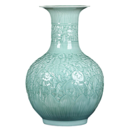 porcelain for Jahrriesnge carving shadow blue glaze vase cna1306 porcelain Jahrriesnge for carving shadow blue glaze vase cna1306