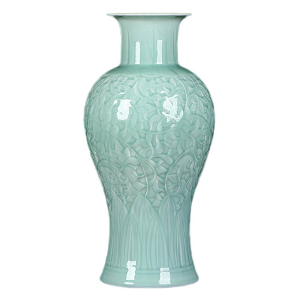 porcelain for Jahrriesnge carving shadow blue glaze vase cna1308 porcelain Jahrriesnge for carving shadow blue glaze vase cna1308