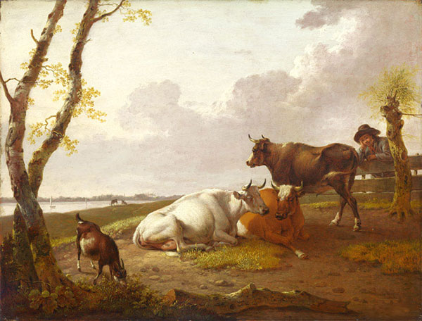 Landscape for Jahrriesnge Morning-Landscape-with-Cattle-lpf00997 Landscape Jahrriesnge for Morning-Landscape-with-Cattle-lpf00997