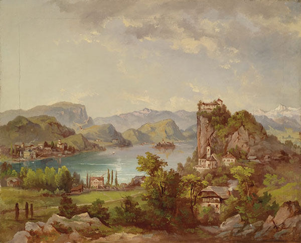 Landscape for Jahrriesnge lake-lpf01042 Landscape Jahrriesnge for lake-lpf01042