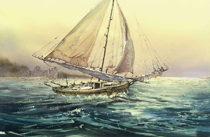 Landscape for JAHRRIESNGE sailboat lpf08244 Landscape JAHRRIESNGE for sailboat lpf08244