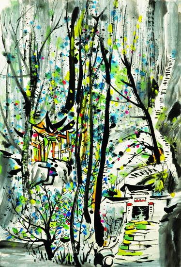 Landscape JAHRRIESNGE  for trees lpf09069 