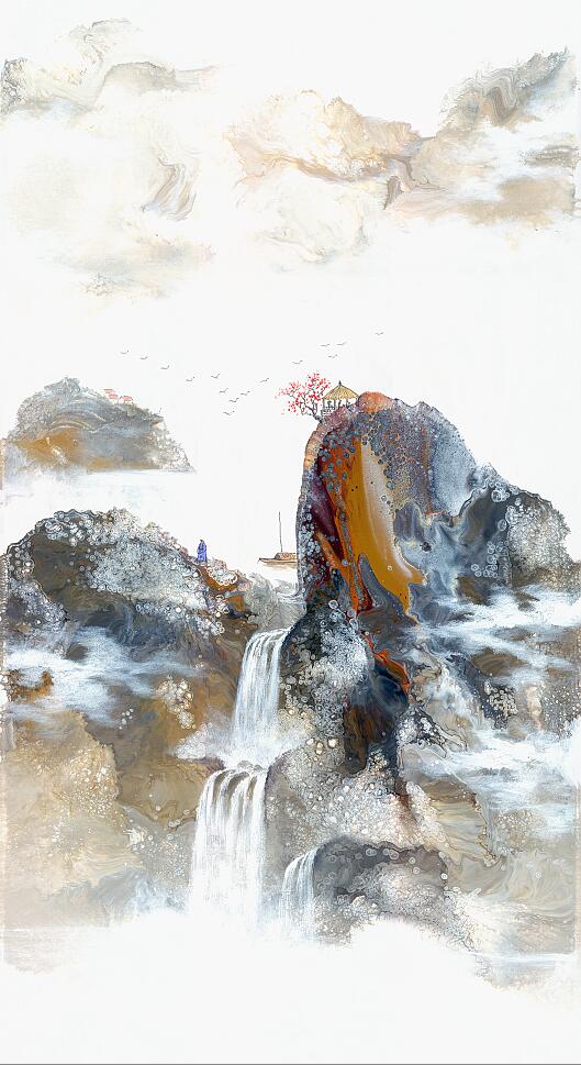 Landscape for JAHRRIESNGE waterfall lpf09568 Landscape JAHRRIESNGE for waterfall lpf09568