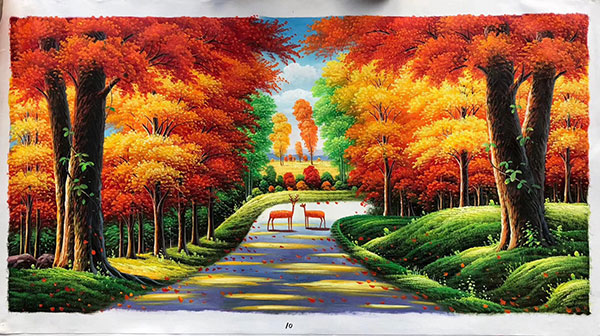 Oil Painting for JAHRRIESNGE tree-lpg0124 Oil Painting JAHRRIESNGE for tree-lpg0124