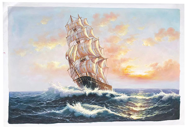 Oil Painting for Jahrriesnge sailboat-lpg0175 Oil Painting Jahrriesnge for sailboat-lpg0175