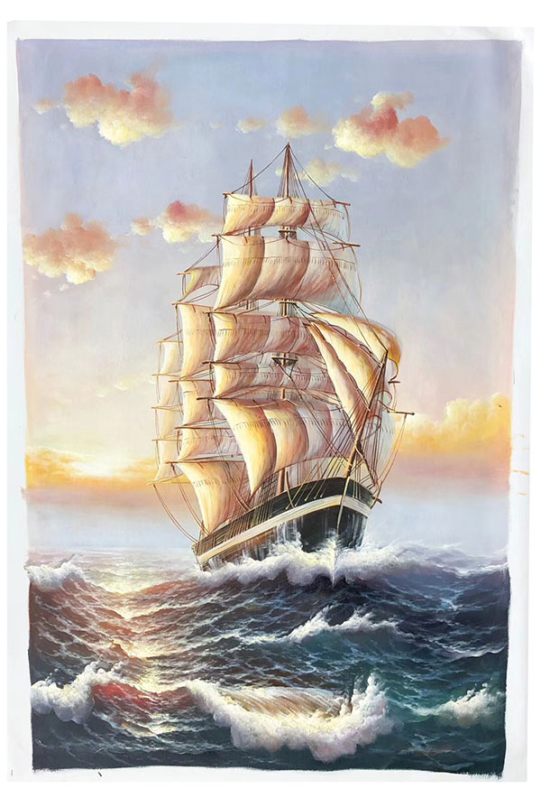 Oil Painting for JAHRRIESNGE sailboat-lpg0176 Oil Painting JAHRRIESNGE for sailboat-lpg0176