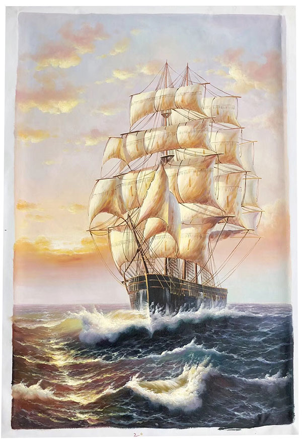 Oil Painting for JAHRRIESNGE sailboat-lpg0256 Oil Painting JAHRRIESNGE for sailboat-lpg0256