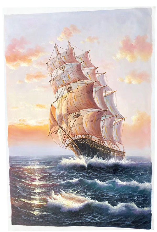 Oil Painting for JAHRRIESNGE sailboat-lpg0262 Oil Painting JAHRRIESNGE for sailboat-lpg0262