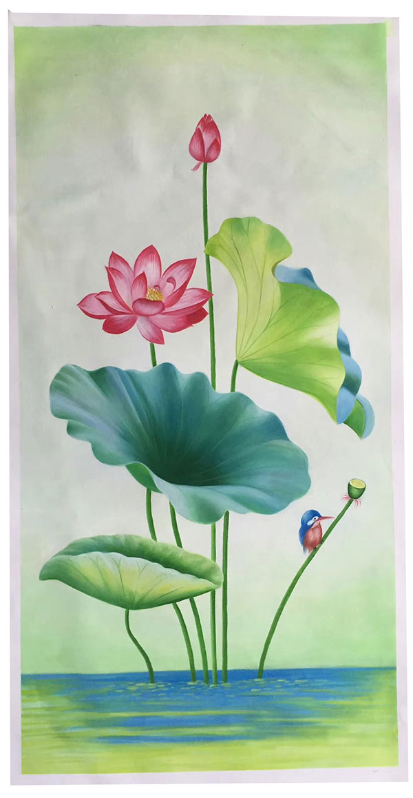 Oil Painting for JAHRRIESNGE lotus-lpg0358 Oil Painting JAHRRIESNGE for lotus-lpg0358