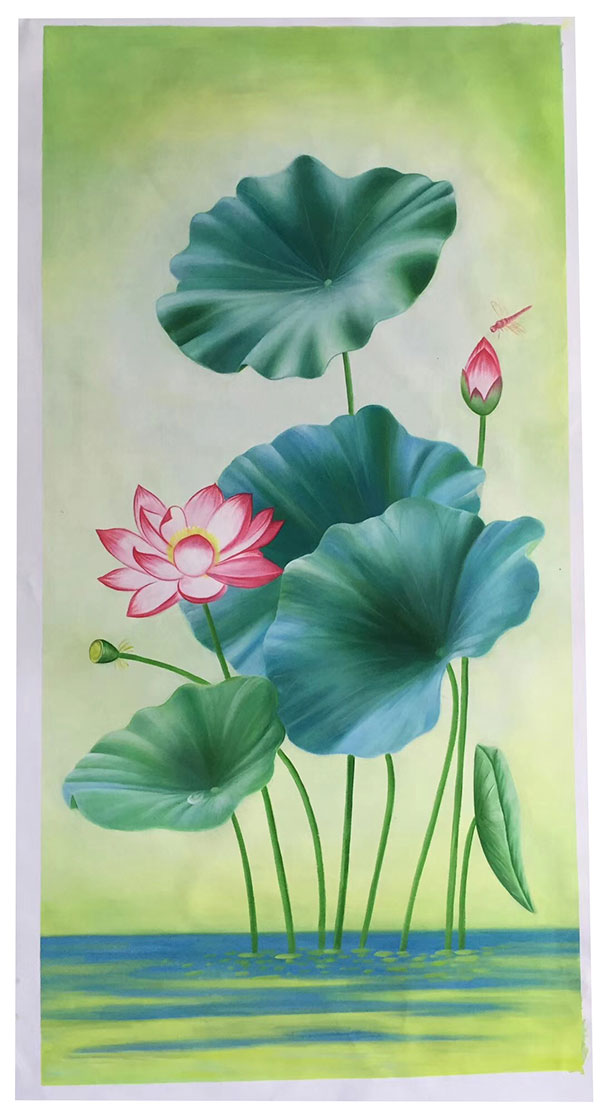 Oil Painting for JAHRRIESNGE lotus-lpg0359 Oil Painting JAHRRIESNGE for lotus-lpg0359