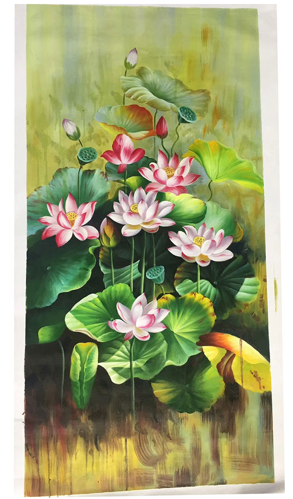 Oil Painting for JAHRRIESNGE lotus-lpg0373 Oil Painting JAHRRIESNGE for lotus-lpg0373