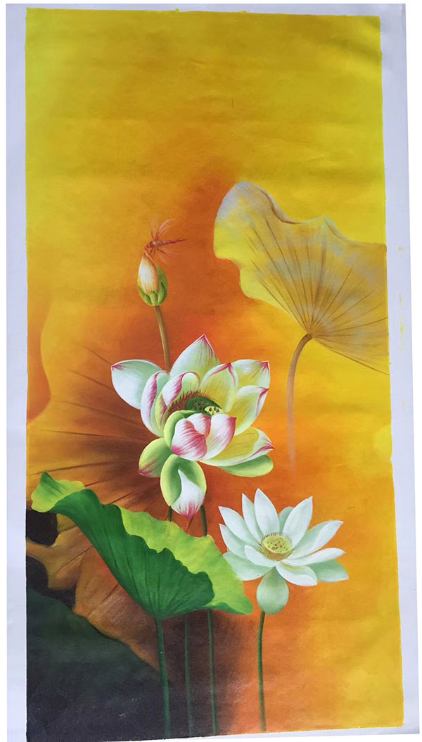 Oil Painting for JAHRRIESNGE lotus-lpg0374 Oil Painting JAHRRIESNGE for lotus-lpg0374