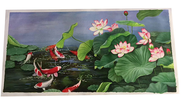 Oil Painting for JAHRRIESNGE lotus-lpg0376 Oil Painting JAHRRIESNGE for lotus-lpg0376