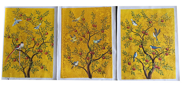 Oil Painting for Jahrriesnge birds-in-golden-tree-lpg0384 Oil Painting Jahrriesnge for birds-in-golden-tree-lpg0384