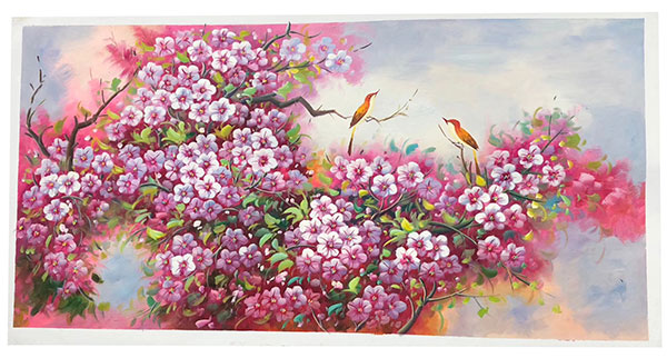 Oil Painting for JAHRRIESNGE pine-flower-lpg394 Oil Painting JAHRRIESNGE for pine-flower-lpg394