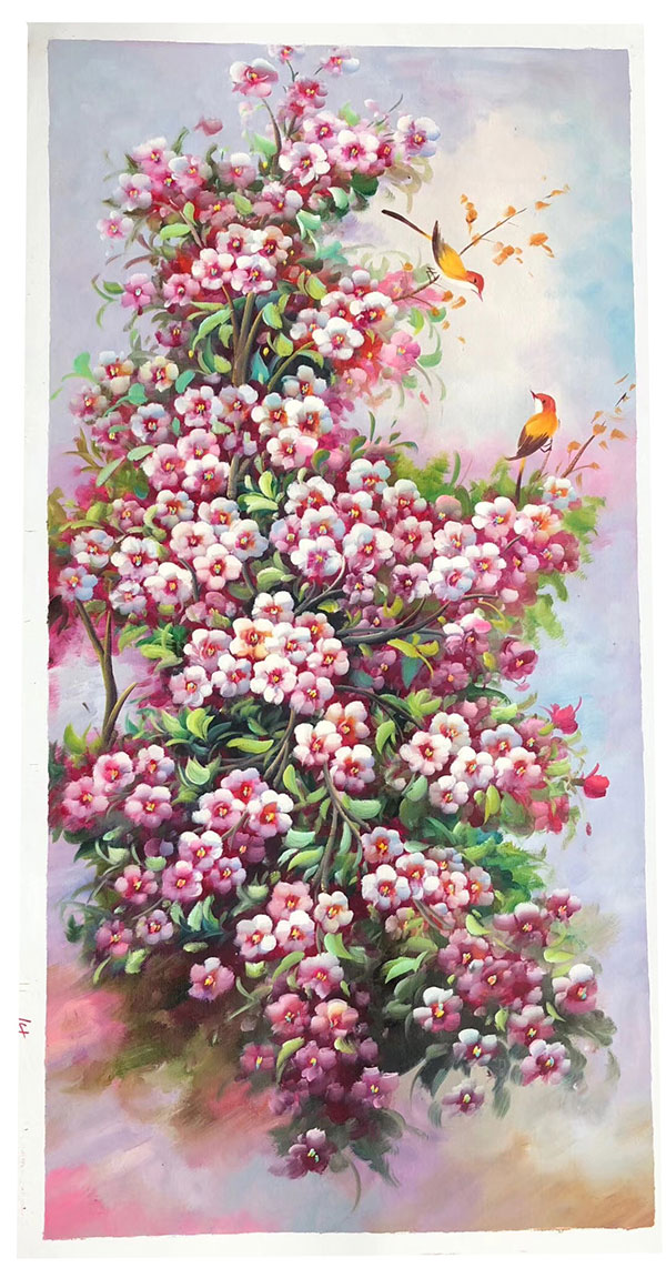 Oil Painting for JAHRRIESNGE pine-flower-lpg397 Oil Painting JAHRRIESNGE for pine-flower-lpg397