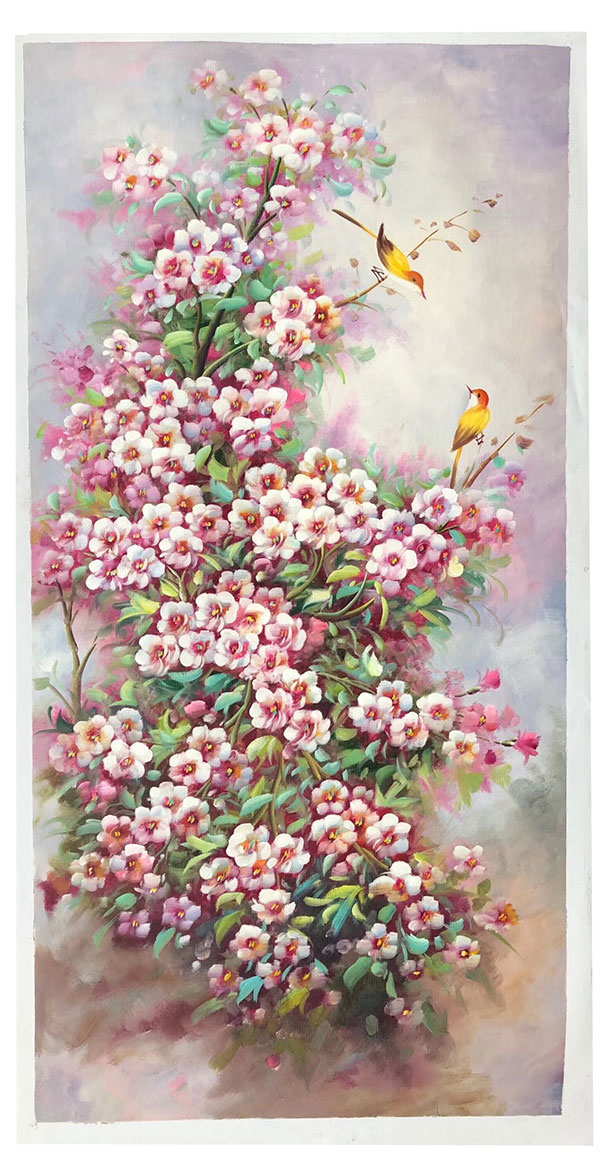 Oil Painting for JAHRRIESNGE pine-flower-lpg400 Oil Painting JAHRRIESNGE for pine-flower-lpg400