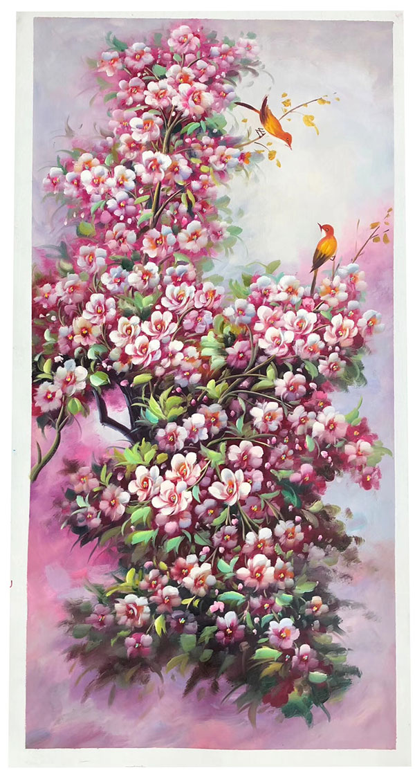 Oil Painting for JAHRRIESNGE pine-flower-lpg405 Oil Painting JAHRRIESNGE for pine-flower-lpg405
