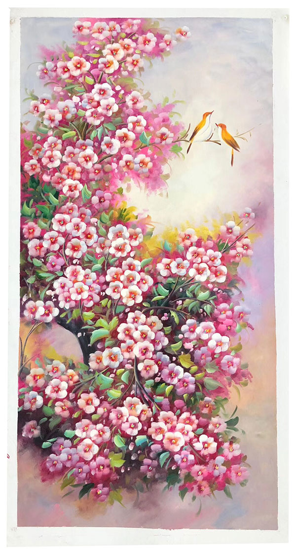 Oil Painting for JAHRRIESNGE pine-flower-lpg407 Oil Painting JAHRRIESNGE for pine-flower-lpg407