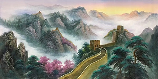 Landscape for JAHRRIESNGE the-Great-Wall-montains-trees-lpg0781 Landscape JAHRRIESNGE for the-Great-Wall-montains-trees-lpg0781