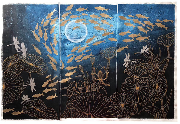 Animals for Jahrriesnge fish-dragonfly-lotus-blad-lpg1448 Animals Jahrriesnge for fish-dragonfly-lotus-blad-lpg1448