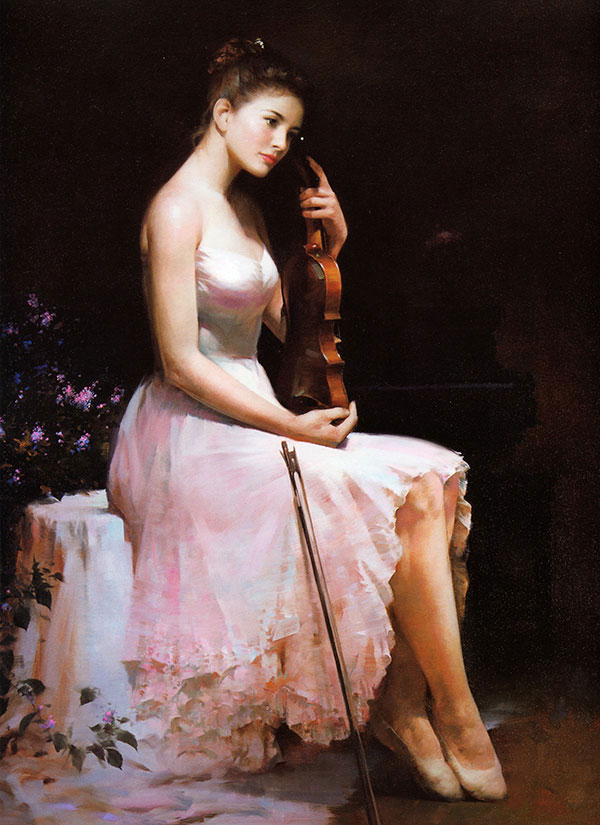 Portrait for Jahrriesnge play the violin lpg2580 Portrait Jahrriesnge for play the violin lpg2580