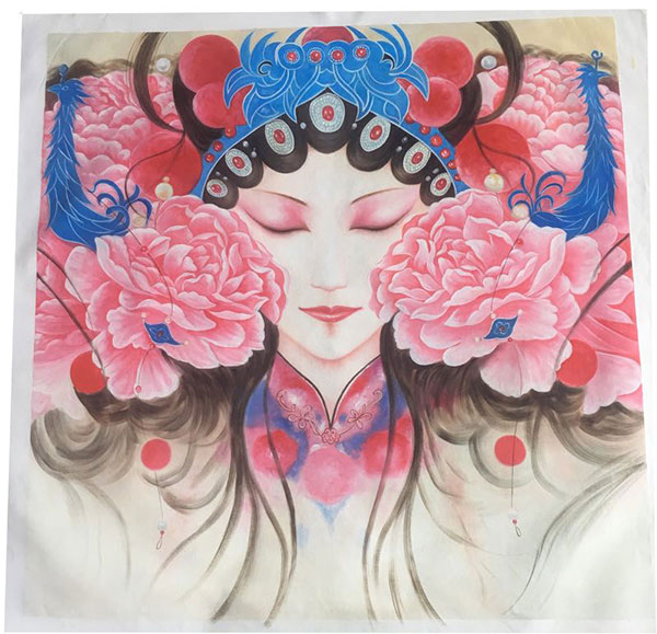 Portrait for Jahrriesnge Peking Opera lpg2708 Portrait Jahrriesnge for Peking Opera lpg2708